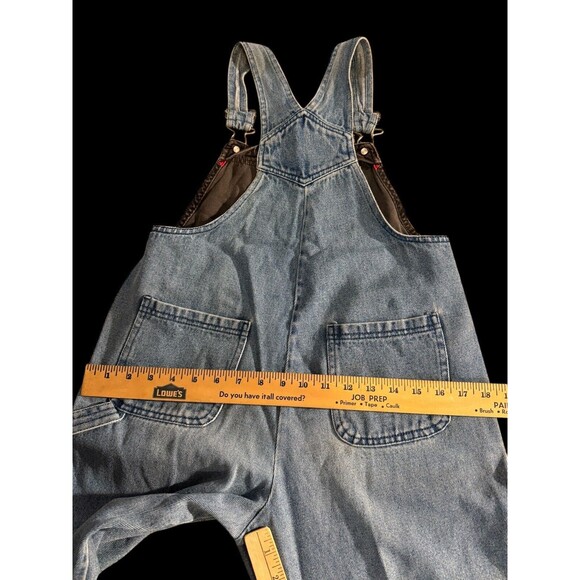 Vintage 90s Disney Mickey Mouse Girls Denim Overalls Size 12 Jumpsuit - Picture 4 of 13